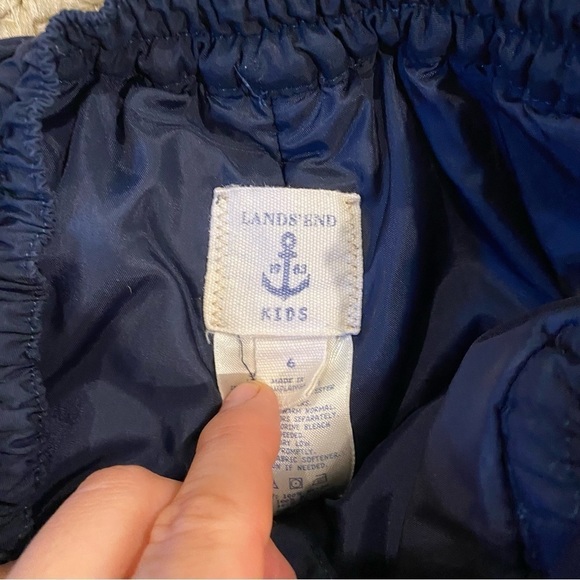 Lands end navy snow ski pants 6 kids - Picture 3 of 5